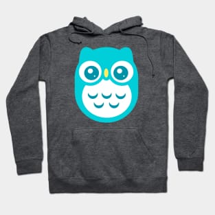 Blue Cute baby Owl Hoodie